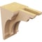 Ekena Millwork 4"W x 4"D x 8"H Wide Hughes Rough Cedar Woodgrain TimberThane Corbel, Primed Tan CORUR04X04X08HUGRCPR - alternate 2